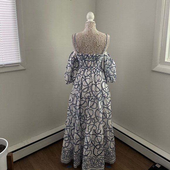 Anthropologie Puff-Sleeve Eyelet Dress, size S - Picture 3 of 4